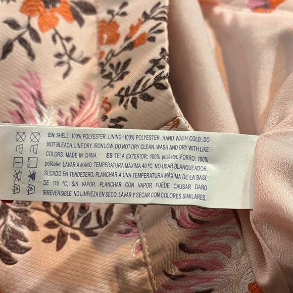 FOREVER 21 Pink & Orange Floral Miniskirt Sz 8 NWT - Picture 4 of 5